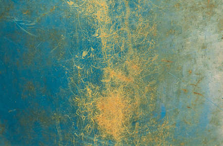 brown and green old rust metal plate background or vintage abstract texture. high quality photoの写真素材