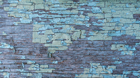 Old green wooden wall with cracked paint, background texture. High quality photo. high quality photoの写真素材