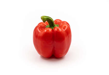 red pepper over white background. high quality photoの写真素材
