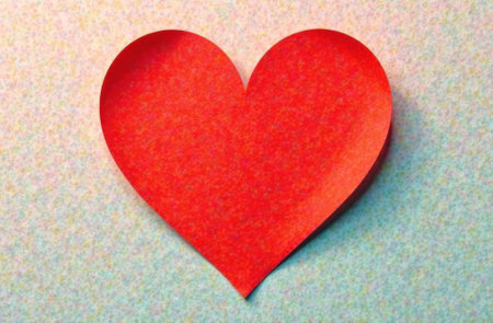 paper heart, love concept, valentines dayの素材