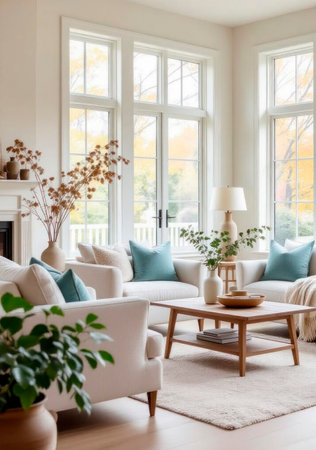 Vertical shot of Home Design with Natural Light and Cozy Atmosphereの素材