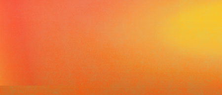 Bright orange light leak gradient with shimmer, great for social media, presentations, and creative projects.Wide shot. Grainy texture.の写真素材