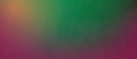 Bright green grainy texture with a soft blur effect in complementary tones, ideal for backgrounds, posters, and digital advertisements. Wide horizontal shot.の写真素材