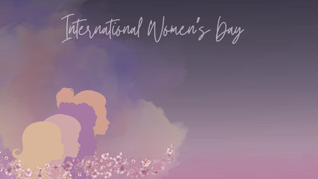 International womens day displaying diverse female silhouettes, representing global equality,...