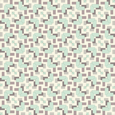 Seamless vintage geometric fabric pattern. EPS 8