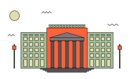 Courthouse or institution departmentのイラスト素材