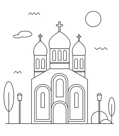 Orthodox church iconのイラスト素材