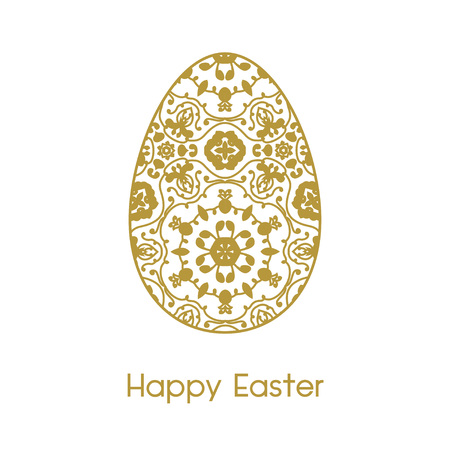 Easter card with eggsのイラスト素材