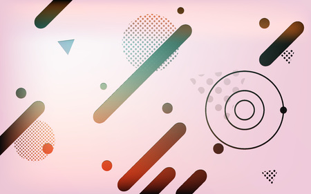 Trendy memphis geometric flat pattern, abstract background for brochure, flyer or presentations...