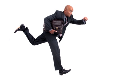 business man runningの写真素材