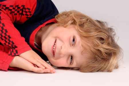 little boy posingの写真素材