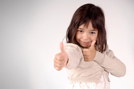 little girl posingの写真素材