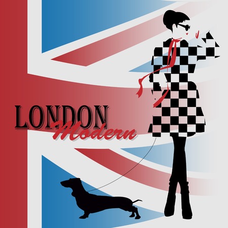 London vintage grunge poster, vector illustrationのイラスト素材