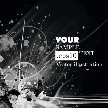 Black and white grunge backgroundのイラスト素材