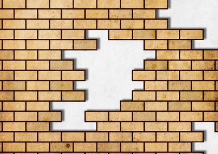 Grunge brick wall background. Illustration