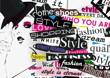STYLE word cloud concept. Vector illustrationのイラスト素材