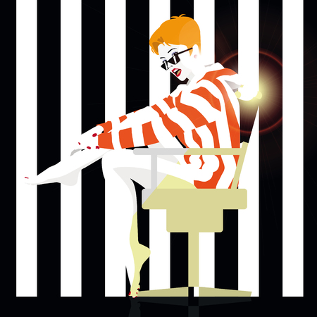 Fashion teenage girl illustrationのイラスト素材