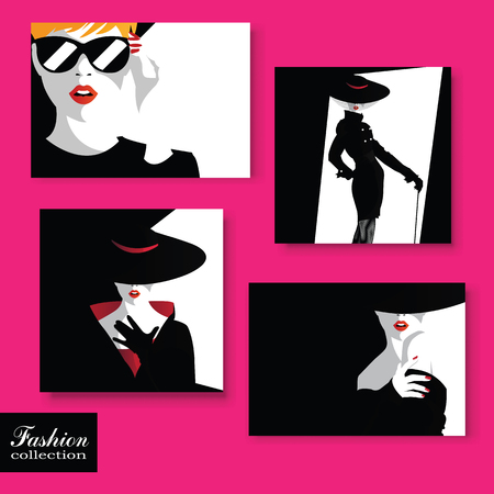 Fashion woman in style pop art.のイラスト素材