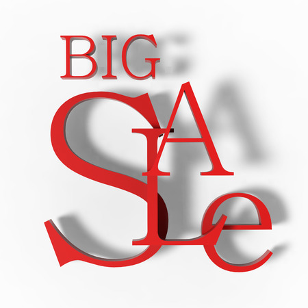 Sale Sign. 3D Sale Label.の写真素材