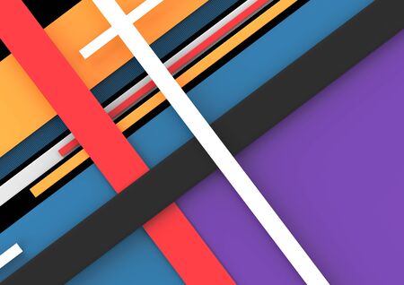 Abstract hi-tech motion background. Colorful spripes. 3d renderの写真素材