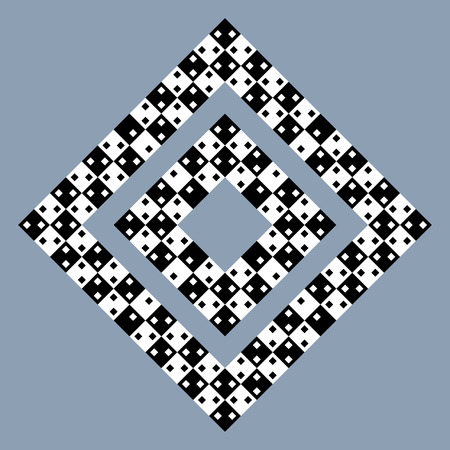 Visual deception - modern optical illusion. Funny and impossible shapes riddle.のイラスト素材