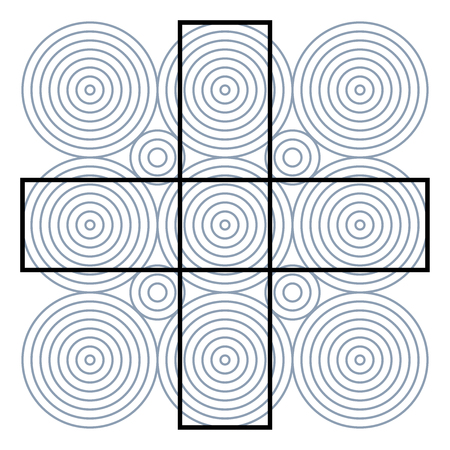 Optical illusion effect, op art vector abstract background. Print pattern or wallpaper.のイラスト素材