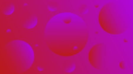 Bright abstract background of pink and red circles. Background for advertising, cards, banners, messages, landing page. Disco style. Saturated colors. Zine culture.のイラスト素材
