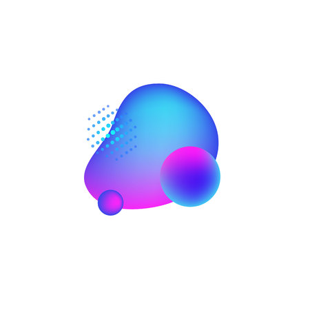 Liquid abstract element for your design and decoration.Decorative elements for your design illustration.のイラスト素材