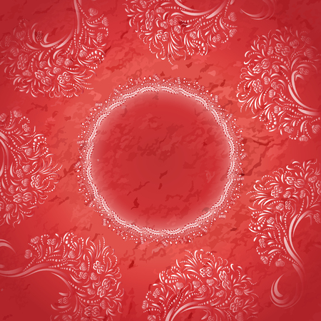 Pink vector template of greeting card, invatationのイラスト素材