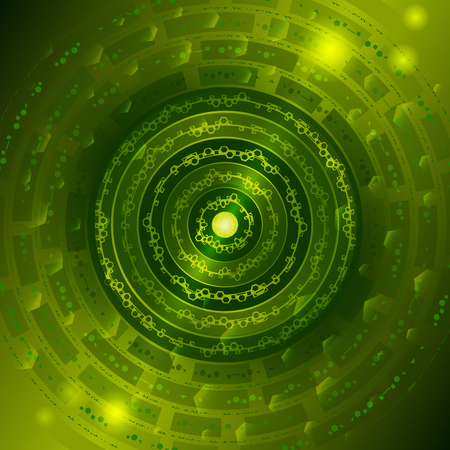 Background with gears in greenのイラスト素材