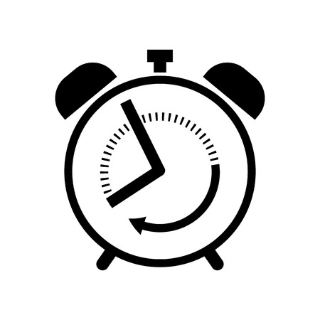 Alarm clock line icon.のイラスト素材