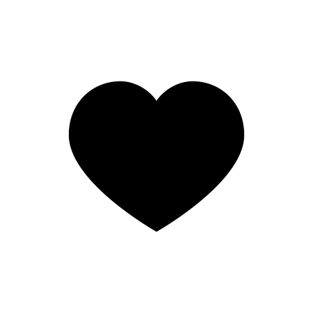 Heart icon. Love symbol. Valentine s Day signのイラスト素材