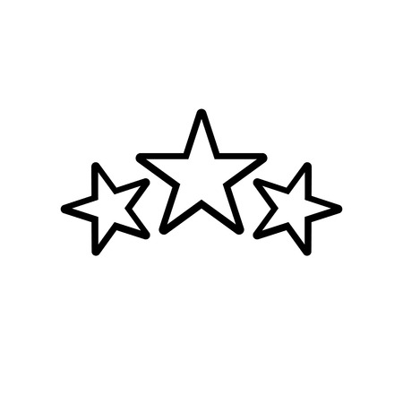 Award icon, stars logo in line styleのイラスト素材
