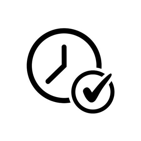 Hand thumb up icon on black circle Yes symbolのイラスト素材