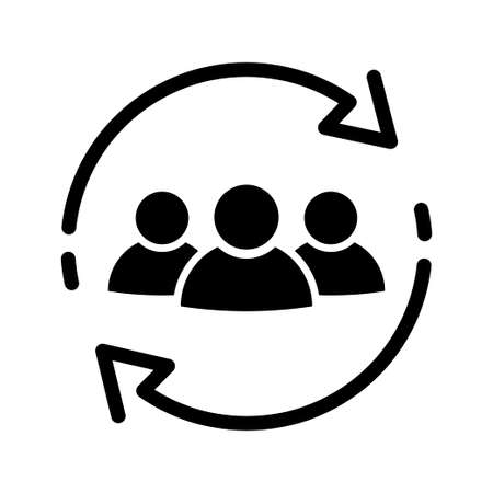 Customer icon. Customer retention symbolのイラスト素材