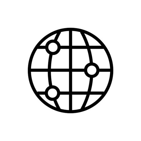 Globe icon in flat style. Globe symbol. Earth iconのイラスト素材