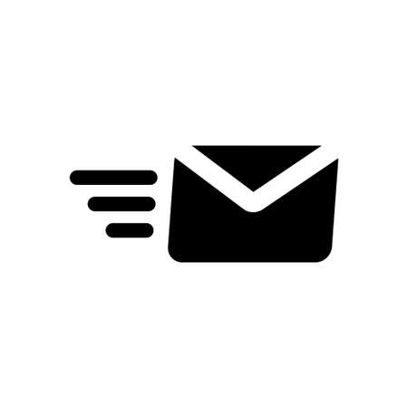 Fast mail icon. Sms sign. Mail delivery symbol.のイラスト素材