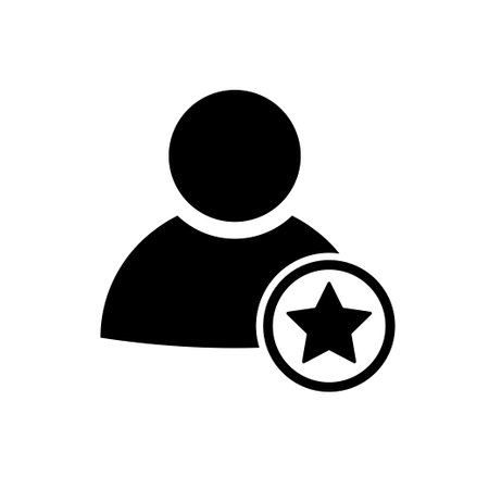 Following account icon in flat style Avatar symbolのイラスト素材