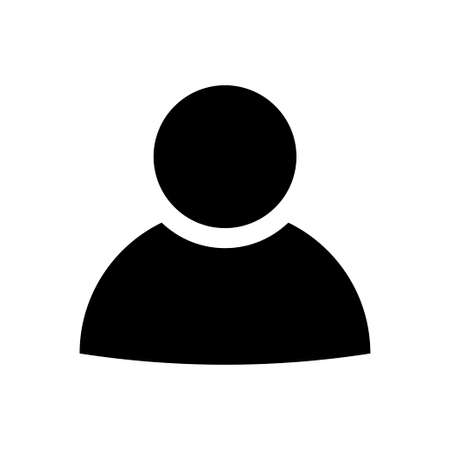 Person icon in flat style. Man symbolのイラスト素材