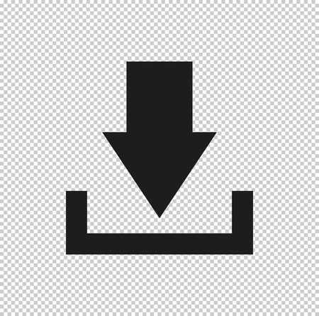 Download  - black vector iconのイラスト素材