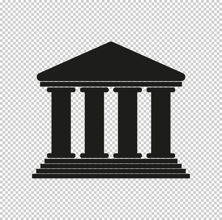 Court Building  - black vector iconのイラスト素材