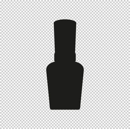 Nail Polish -  black vector iconのイラスト素材