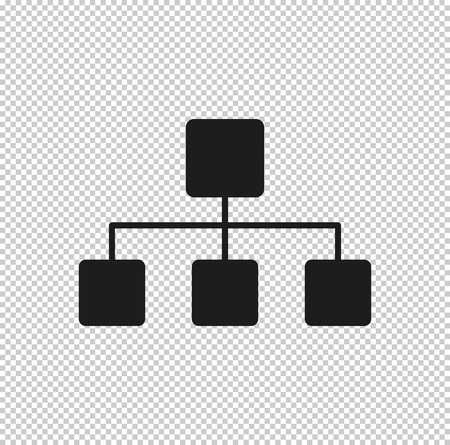 Network  - black vector iconのイラスト素材