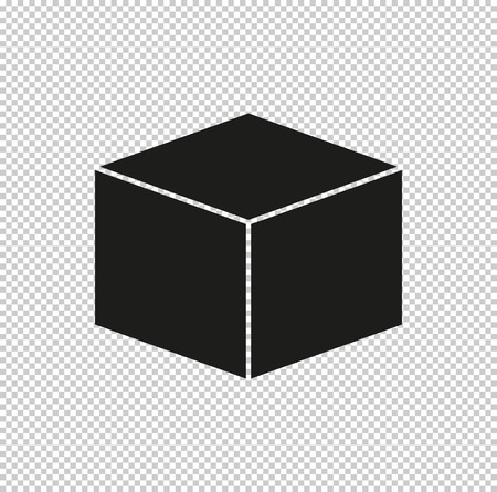 box  - black vector iconのイラスト素材