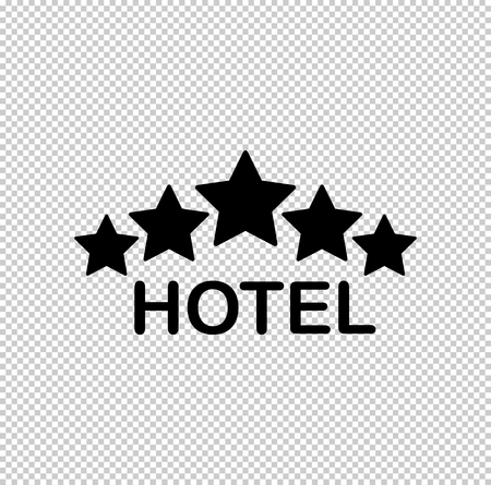 hotel  - black vector iconのイラスト素材