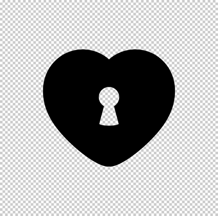 heart  - black vector iconのイラスト素材