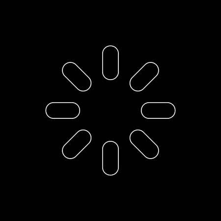 Loading  - white vector icon