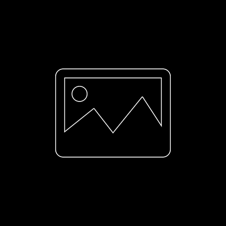 photography -  white vector iconのイラスト素材