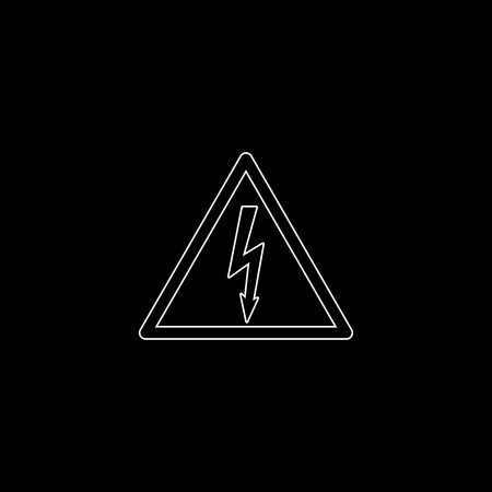 dangerous  - white vector iconのイラスト素材
