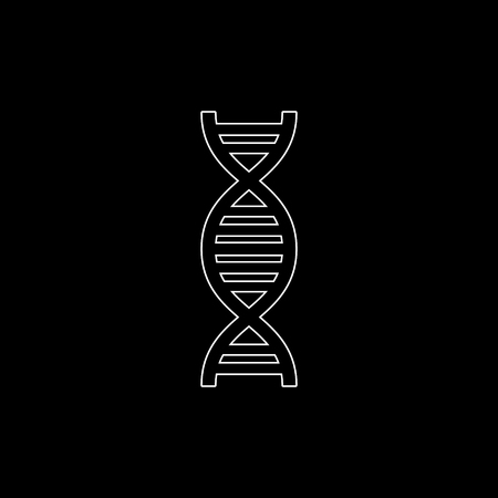 DNA -  white vector iconのイラスト素材